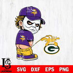 Minnesota Vikings Michael Myers Piss On Green Bay Packers Svg Eps Dxf Png File, Digital Download, Instant Download