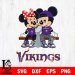 Minnesota Vikings Mickey And Minnie Football Champions Svg Eps Dxf Png File, NFL svg , Digital Download , Instant Download, Cricut File