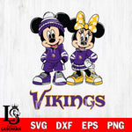 Minnesota Vikings Mickey Minnie Rugby Hoodie Svg Eps Dxf Png File, Bundle NFl svg , File Cut , Digital Download , Instant Download, Laser Cut Svg Files