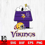 Minnesota Vikings Snoopy Chill Football SVG DXF EPS PNG FILE,Snoopy File Cut, Nfl Digital Download,Instant Download, Silhouette
