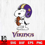 Minnesota Vikings Snoopy Rugby Svg Eps Dxf Png File, NFL svg , Digital Download , Instant Download, Cricut File