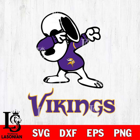 Minnesota Vikings Snoopy Sport 3 Svg Eps Dxf Png File, NFL svg, Digital Download, Instant Download