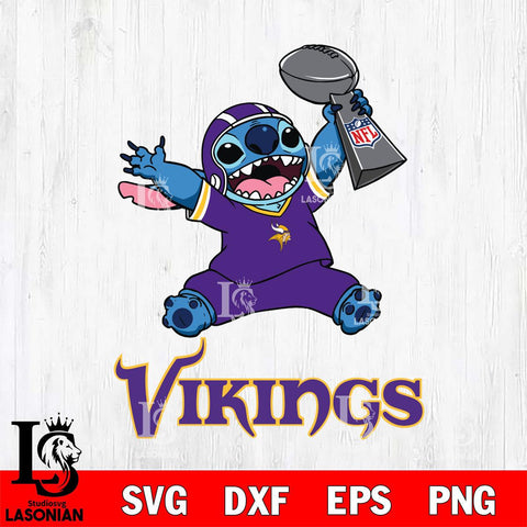Minnesota Vikings Stitch Champion SVG DXF EPS PNG FILE, Stitch File Cut,NFL Digital Download,Instant Download, Silhouette