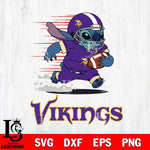 Minnesota Vikings Stitch Run Football SVG DXF EPS PNG FILE, NFL File Cut, Digital Download,Instant Download, Silhouette, Cricut