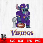 Minnesota Vikings Stitch Vince Lombardi Trophy SVG DXF EPS PNG FILE, NFL File Cut, Digital Download,Instant Download, Silhouette, Cricut