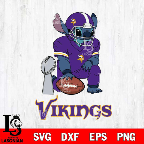 Minnesota Vikings Stitch Vince Lombardi Trophy SVG DXF EPS PNG FILE, NFL File Cut, Digital Download,Instant Download, Silhouette, Cricut