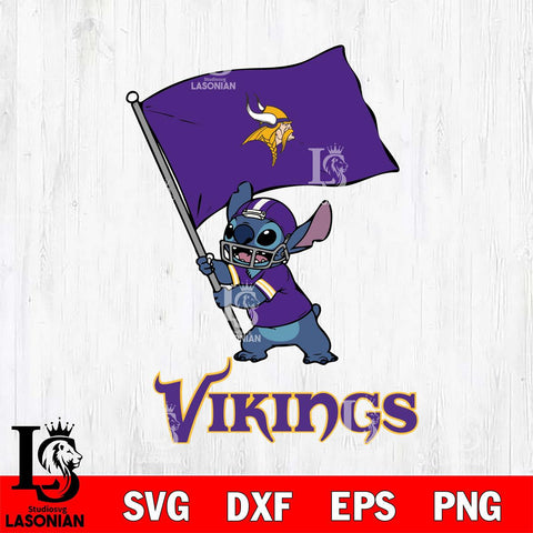 Minnesota Vikings Stitch flag SVG DXF EPS PNG FILE, NFL File Cut, Digital Download,Instant Download, Silhouette, Cricut