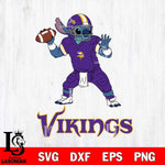 Minnesota Vikings Stitch throw the ball SVG DXF EPS PNG FILE, NFL File Cut, Digital Download,Instant Download, Silhouette, Cricut