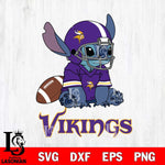 Minnesota Vikings Stitch with a football SVG DXF EPS PNG FILE, NFL File Cut, Digital Download,Instant Download, Silhouette, Cricut