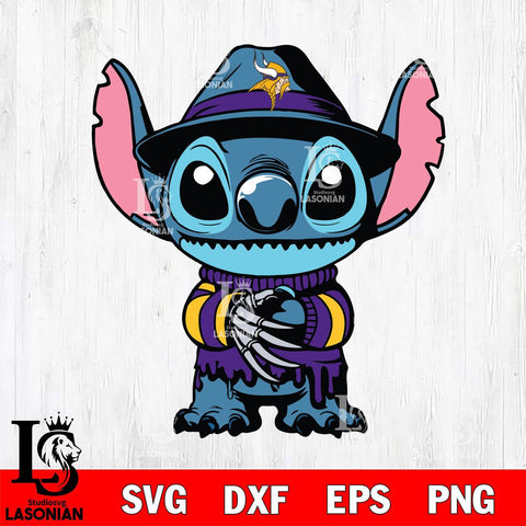 Minnesota Vikings Stitich Freddy Krueger Football Svg Eps Dxf Png File, NFL svg, Digital Download, Instant Download