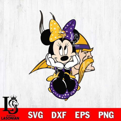 Minnesota Vikings mickey christmas 9 Svg Eps Dxf Png File, Digital Download, Instant Download