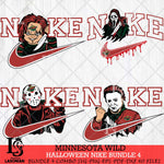 Minnesota Wild Halloween Nike NHL Bundle 4 Svg Eps Dxf Png File, Digital Download, Instant Download