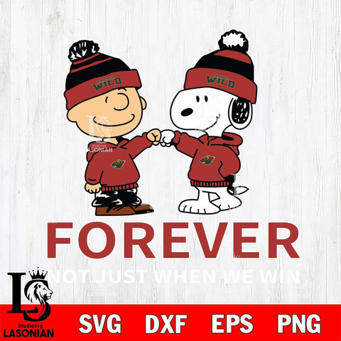 Minnesota Wild Peanuts Forever not just when we win Svg Eps Dxf Png File, Digital Download , Instant Download, Svg Files