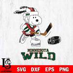 Minnesota Wild Snoopy Hockey Svg Eps Dxf Png File, Digital Download , Instant Download, Svg Files