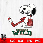 Minnesota Wild Snoopy Hockey Sport Svg Eps Dxf Png File, Digital Download , Instant Download, Svg Files