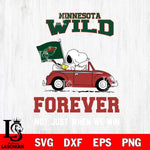 Minnesota Wild Snoopy and Charlie Brown Car Svg Eps Dxf Png File, Digital Download , Instant Download, Svg Files