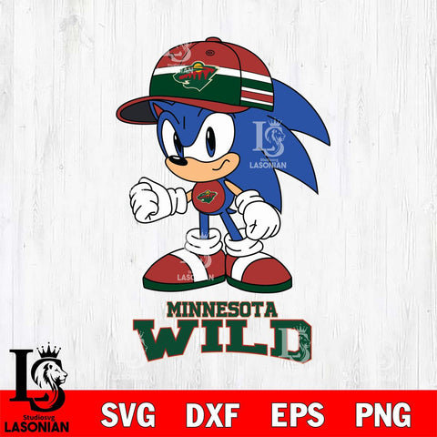 Minnesota Wild Sonic NHL Hockey SVG DXF EPS PNG FILE,NHL File Cut,Disney Digital Download,Instant Download, Silhouette