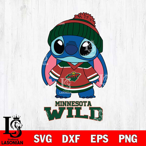 Minnesota Wild Stitch NHL Hockey SVG DXF EPS PNG FILE,NHL File Cut,Disney Digital Download,Instant Download, Silhouette