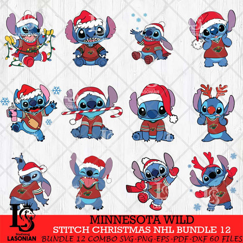 Minnesota Wild Stitch Sport Christmas NHL Bundle 12 Svg Eps Dxf Png File, Digital Download, Instant Download
