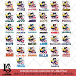 Minnie Mouse Dancing NFL SVG DXF EPS PNG FILE, BIG BUNDLE Disney Father day File Cut,Digital Download,Instant Download,Disney Svg Files