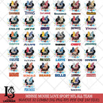 Minnie Mouse Love Sport NFL SVG DXF EPS PNG FILE, BIG BUNDLE Disney Father day File Cut,Digital Download,Instant Download,Disney Svg Files