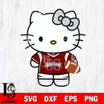 Mississippi State Bulldogs Cute Hello Kitty Football 8 Svg Eps Dxf Png File, NCAA svg, Digital Download, Instant Download
