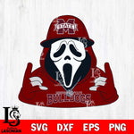 Mississippi State Bulldogs Horror Character Ghostface Sport Svg Eps Dxf Png File, NCAA svg, Digital Download, Instant Download
