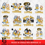 Missouri Tigers Bluey & Bingo Bundle 12 SVG Svg Eps Dxf Png File, Bundle NCAA svg, Digital Download, Instant Download