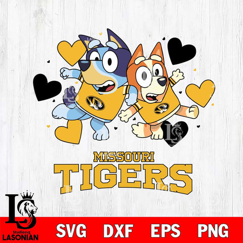 Missouri Tigers Bluey & Bingo 10 Svg Eps Dxf Png File, NCAA svg, Digital Download, Instant Download