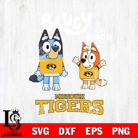 Missouri Tigers Bluey & Bingo 4 Svg Eps Dxf Png File, NCAA svg, Digital Download, Instant Download