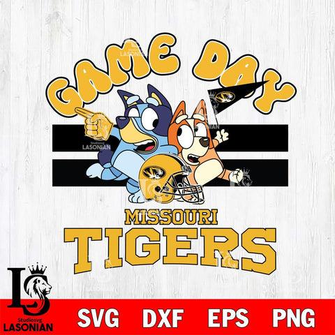 Missouri Tigers Bluey & Bingo 9 Svg Eps Dxf Png File, NCAA svg, Digital Download, Instant Download