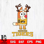 Missouri Tigers Bluey Chilli Christmas Deer Svg Eps Dxf Png File, Digital Download