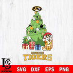 Missouri Tigers Bluey Chilli Christmas Tree Svg Eps Dxf Png File, Digital Download