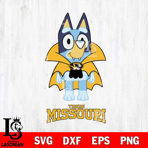 Missouri Tigers Bluey Dracula Halloween Svg Eps Dxf Png File, Digital Download, Instant Download