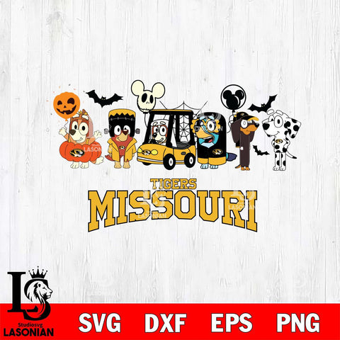 Missouri Tigers Bluey Halloween Svg Eps Dxf Png File, Digital Download, Instant Download