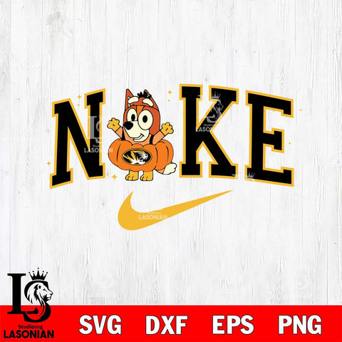 Missouri Tigers Bluey Halloween Nike NCAA Svg Eps Dxf Png File, Digital Download, Instant Download