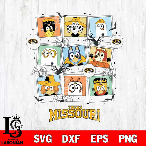 Missouri Tigers Bluey Halloween Sport Svg Eps Dxf Png File, Digital Download, Instant Download