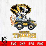 Missouri Tigers Bluey friends car Svg Eps Dxf Png File, NCAA svg, Digital Download, Instant Download