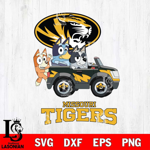 Missouri Tigers Bluey friends car Svg Eps Dxf Png File, NCAA svg, Digital Download, Instant Download