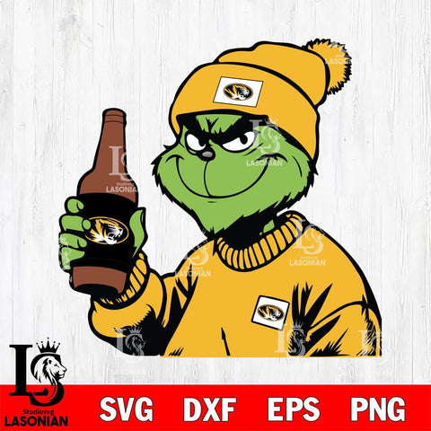 Missouri Tigers Boujee Grinch 5 Svg Eps Dxf Png File, Digital Download, Instant Download