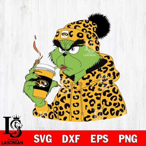 Missouri Tigers Boujee Grinch 8 Svg Eps Dxf Png File, Digital Download, Instant Download