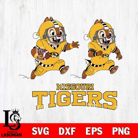 Missouri Tigers Chip & Dale Football Cricut,Christmas SVG DXF EPS PNG FILE, NCAA Digital Download,Instant Download, Silhouette