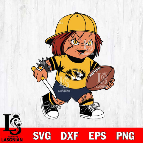 Missouri Tigers Chucky Horror 10 Svg Eps Dxf Png File, NCAA svg, Digital Download, Instant Download