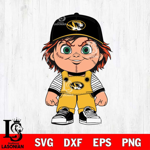 Missouri Tigers Chucky Horror Svg Eps Dxf Png File, NCAA svg, Digital Download, Instant Download