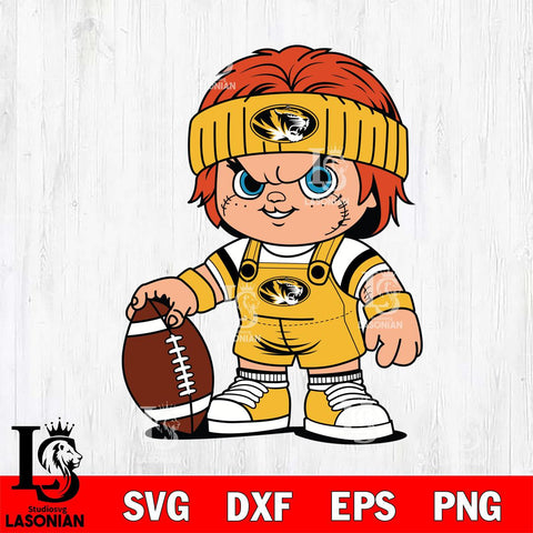 Missouri Tigers Chucky Horror 5 Svg Eps Dxf Png File, NCAA svg, Digital Download, Instant Download