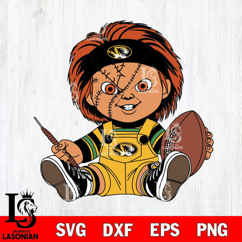 Missouri Tigers Chucky Horror 9 Svg Eps Dxf Png File, NCAA svg, Digital Download, Instant Download