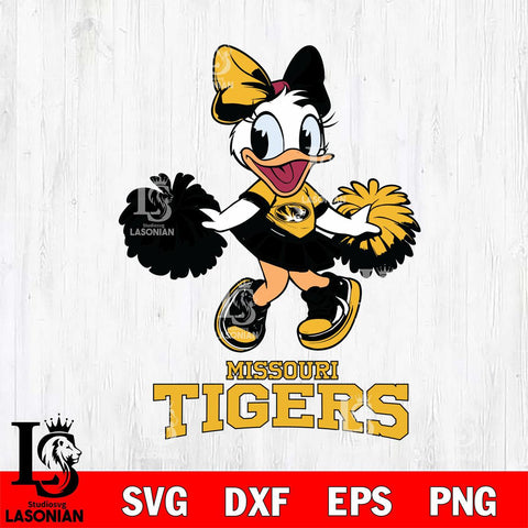 Missouri Tigers Daisy Duck Cheerleader Disney, Svg Eps Dxf Png File, Digital Download