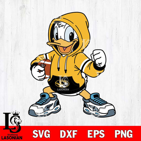 Missouri Tigers Donald Duck Disney Christmas File Cut, NCAA SVG DXF EPS PNG FILE, Digital Download , Criucut , Silhouette