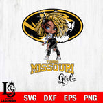 Missouri Tigers Fan Girl Svg Eps Dxf Png File, Digital Download, Instant Download
