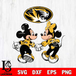 Missouri Tigers Fan Minnie And Mickey Love Svg Eps Dxf Png File, Digital Download, Instant Download
